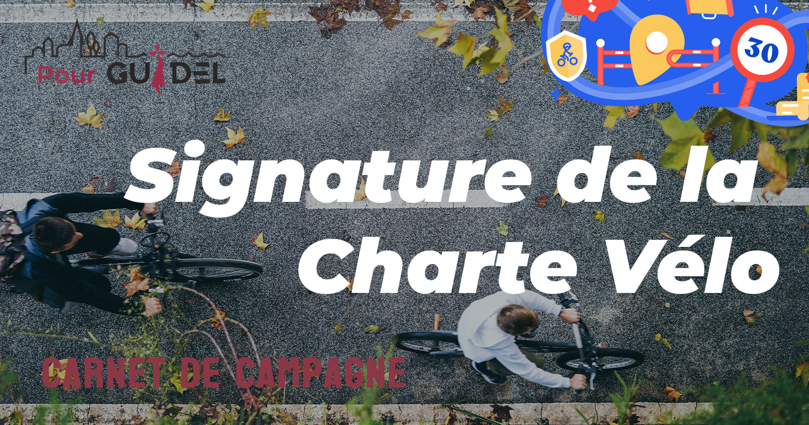 Pour Guidel signe la Charte Vélo !
